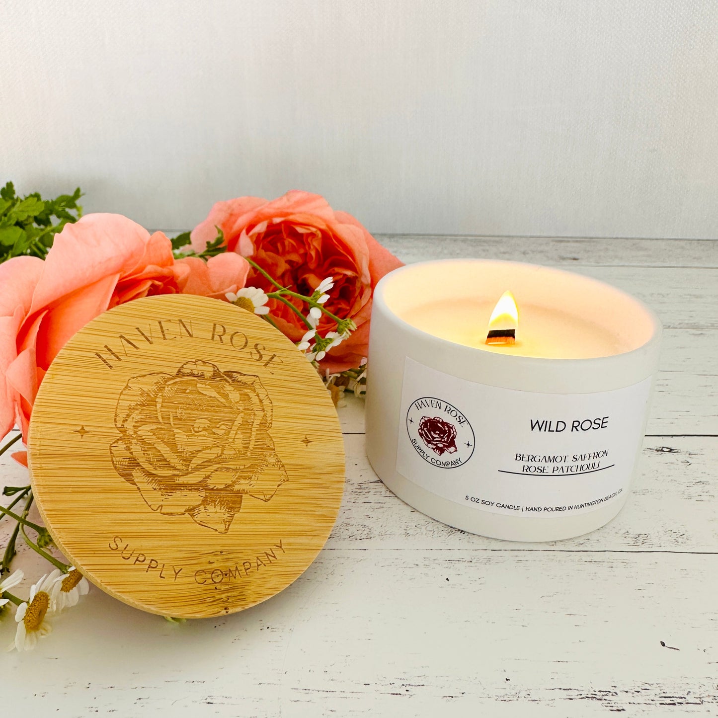 Wild Rose Soy Candle