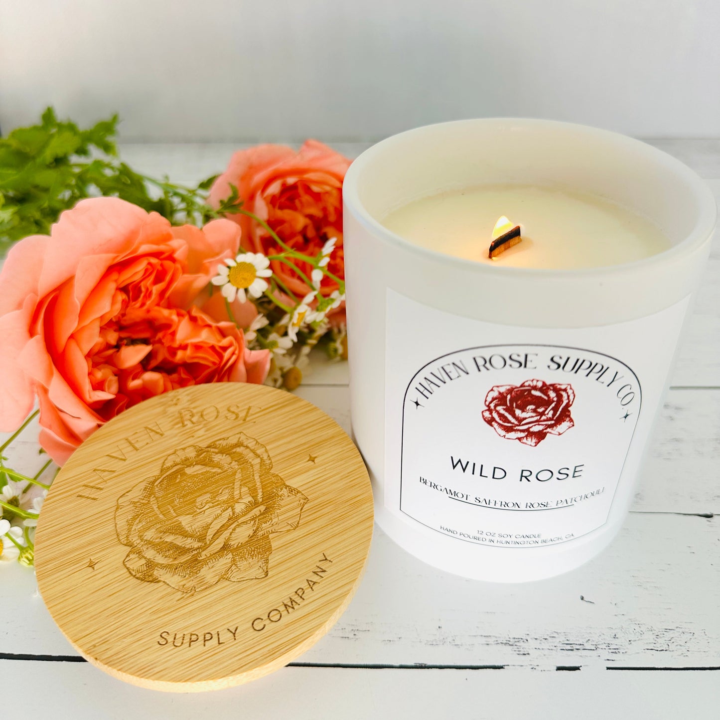 Wild Rose Soy Candle