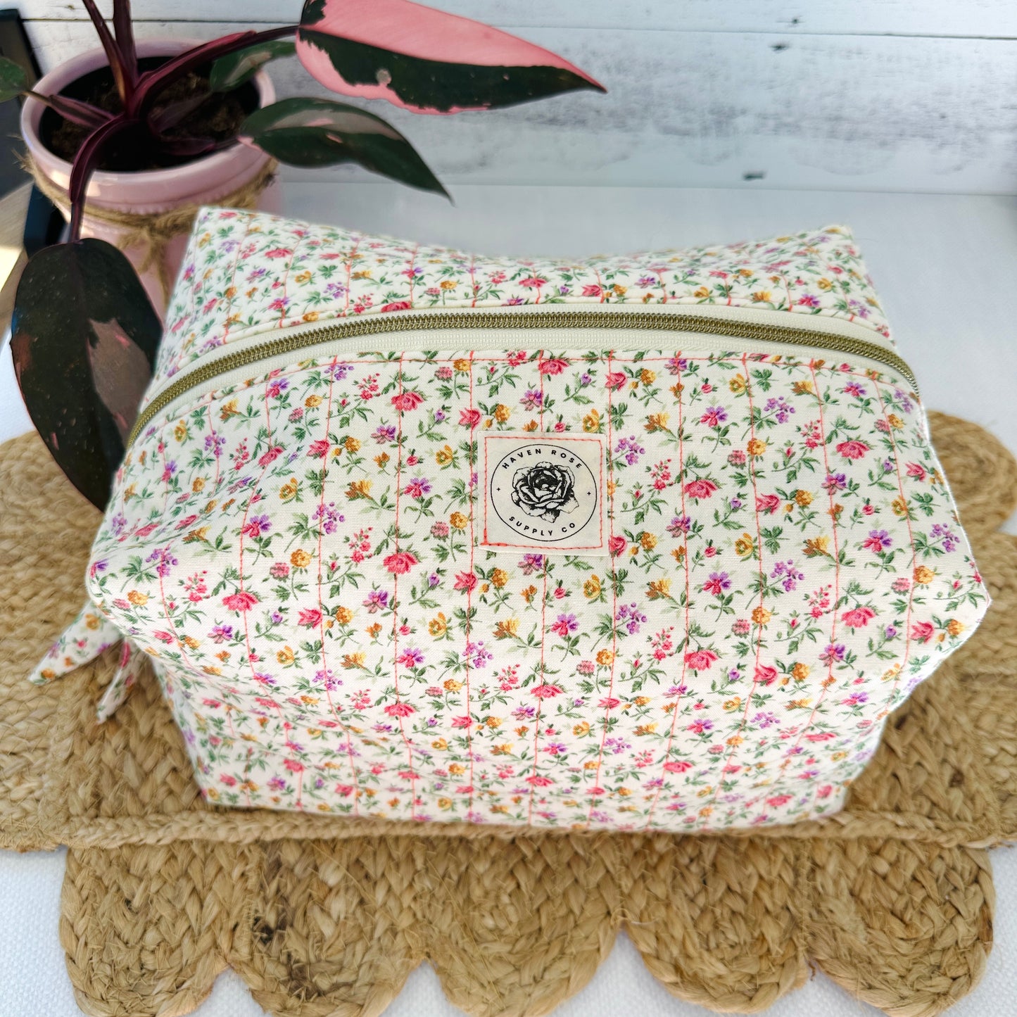 Pink & Yellow Vintage Ditsy Floral
