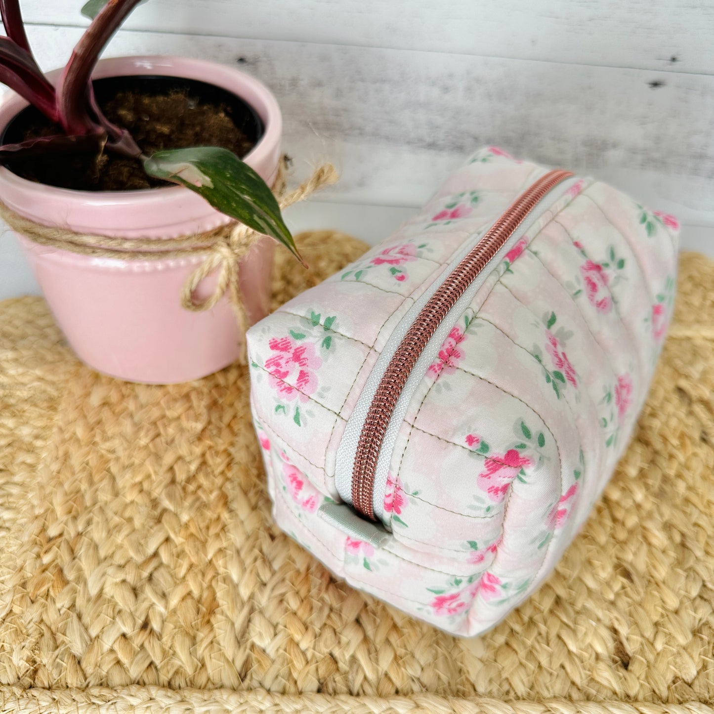 Light Pink with Pink Flowers