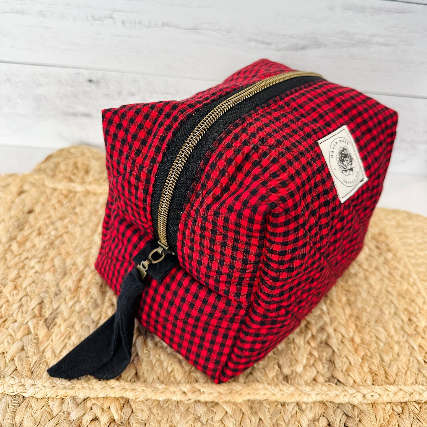Black and Red Check