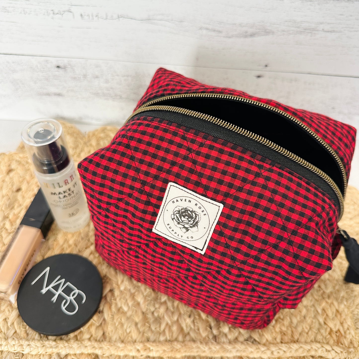 Black and Red Check