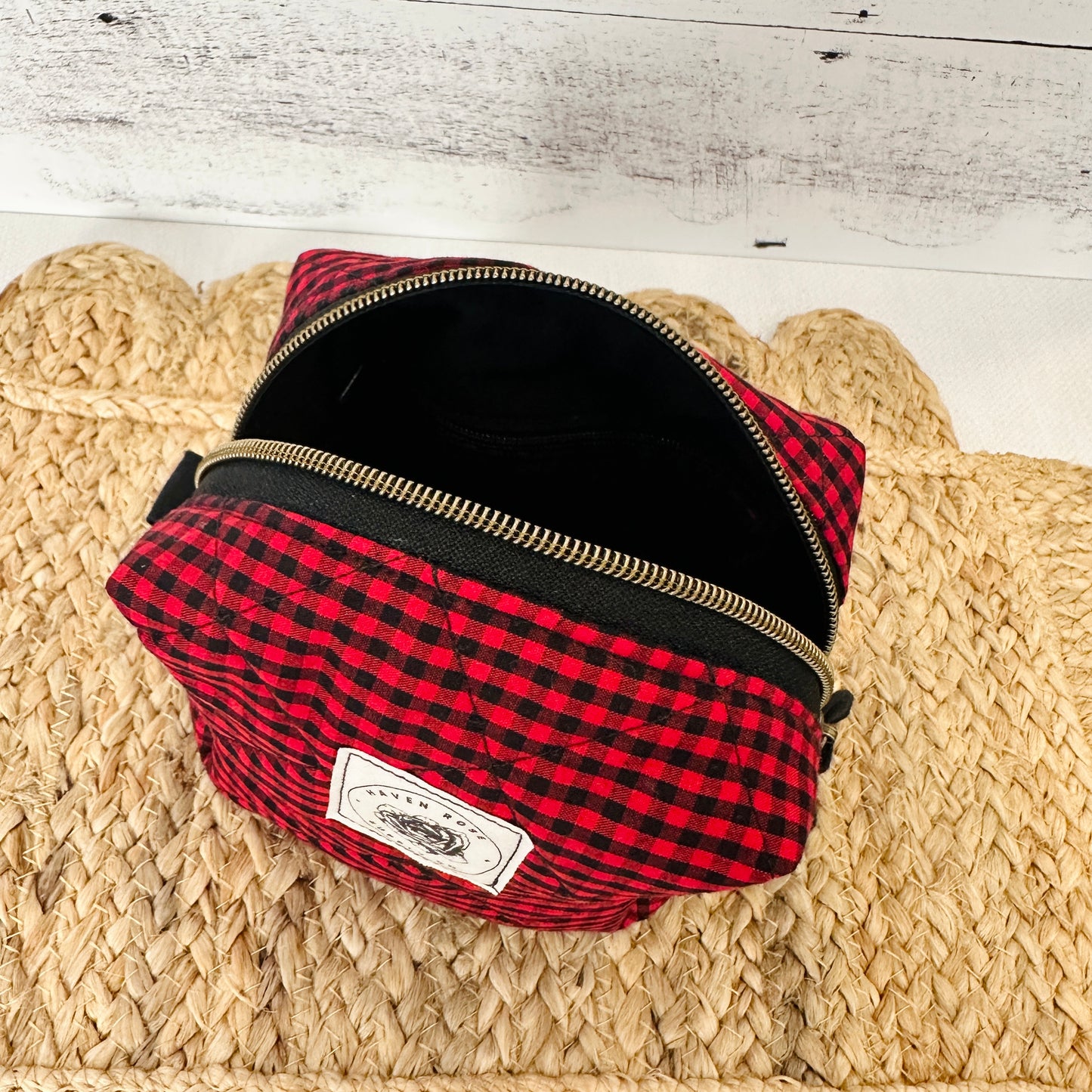 Black and Red Check