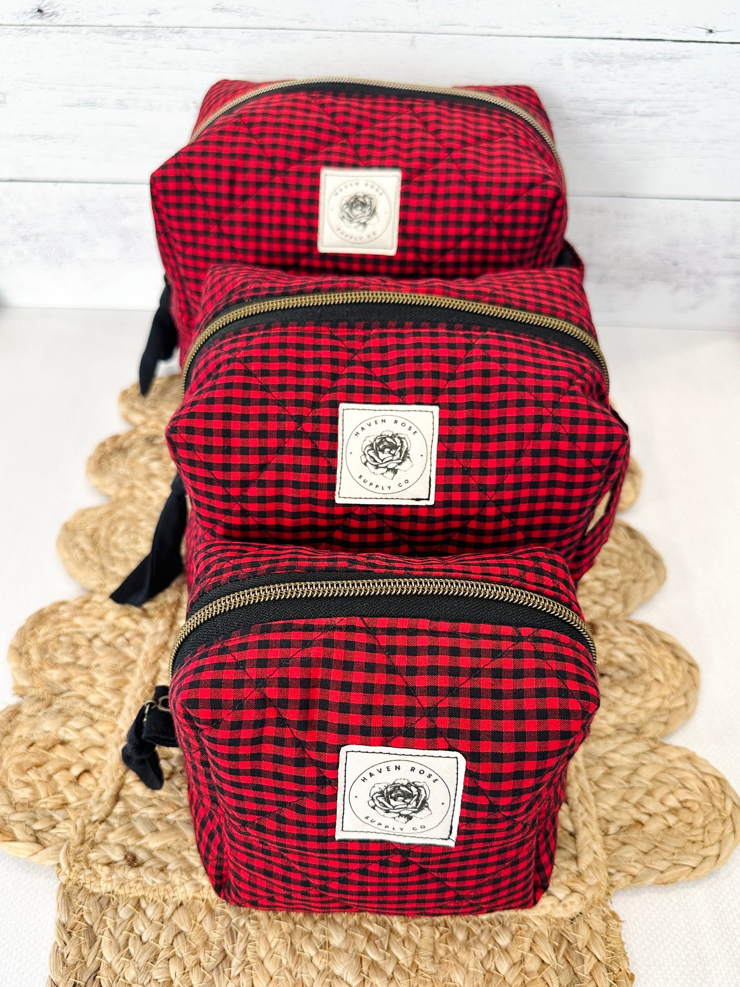 Black and Red Check