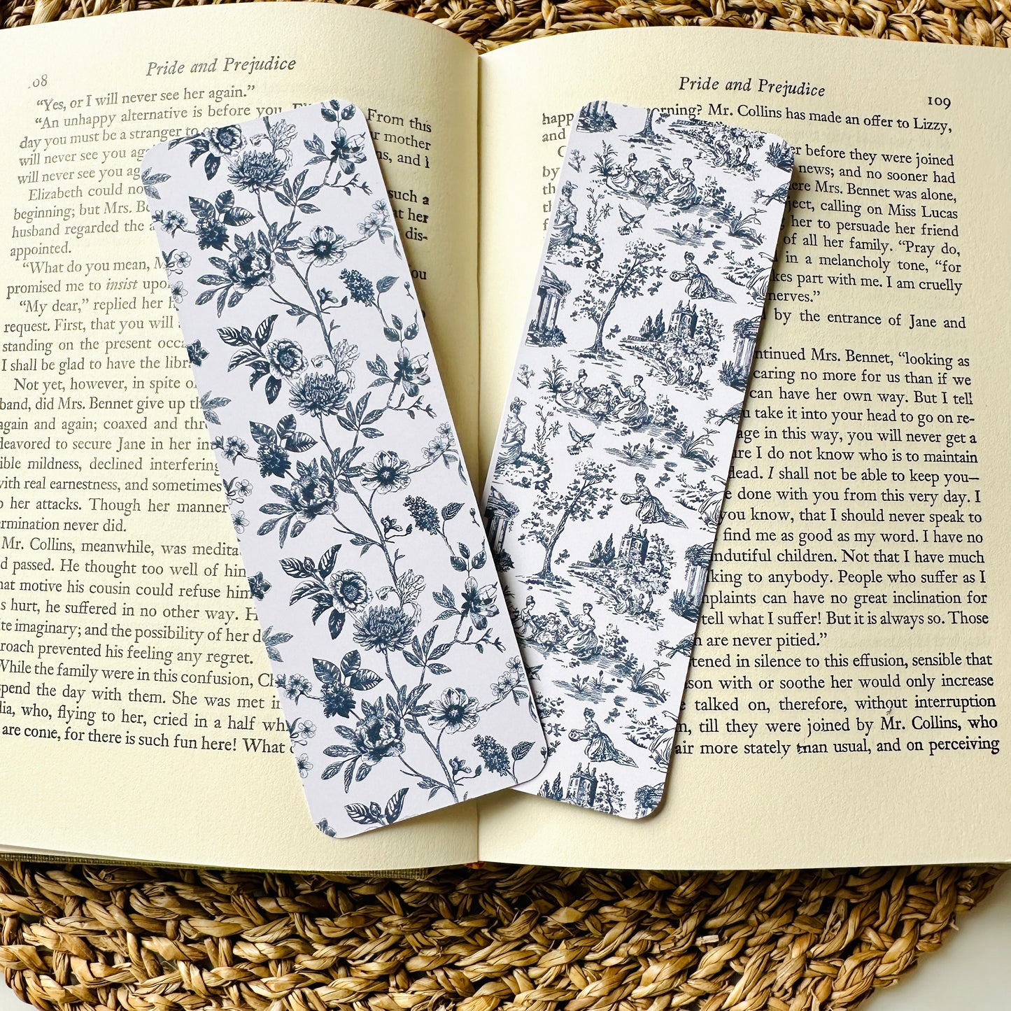 Bookmark with Tassle - Pretty Blues Series