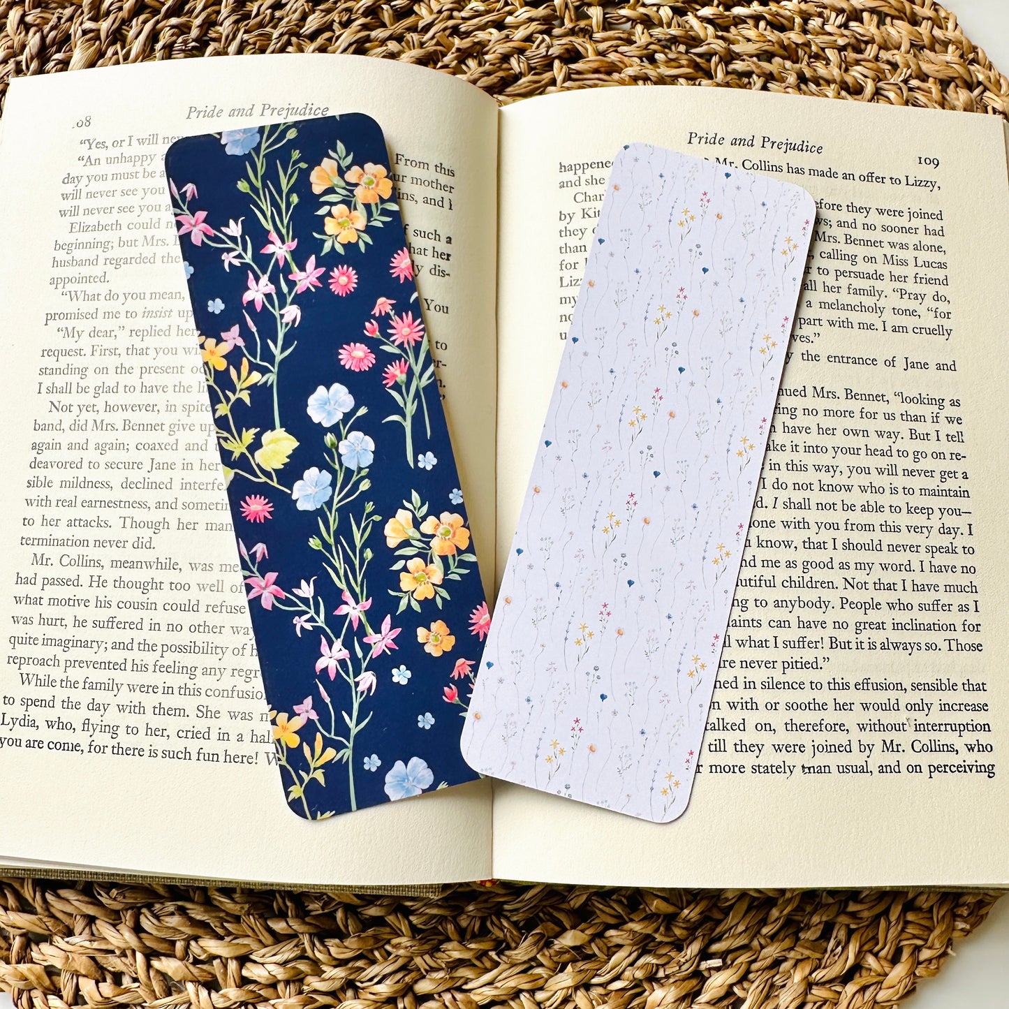 Bookmark with Tassle - Pretty Blues Series