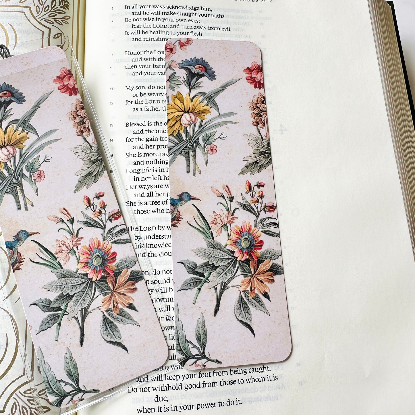 Bookmark with Tassle - Vintage Botanical Series