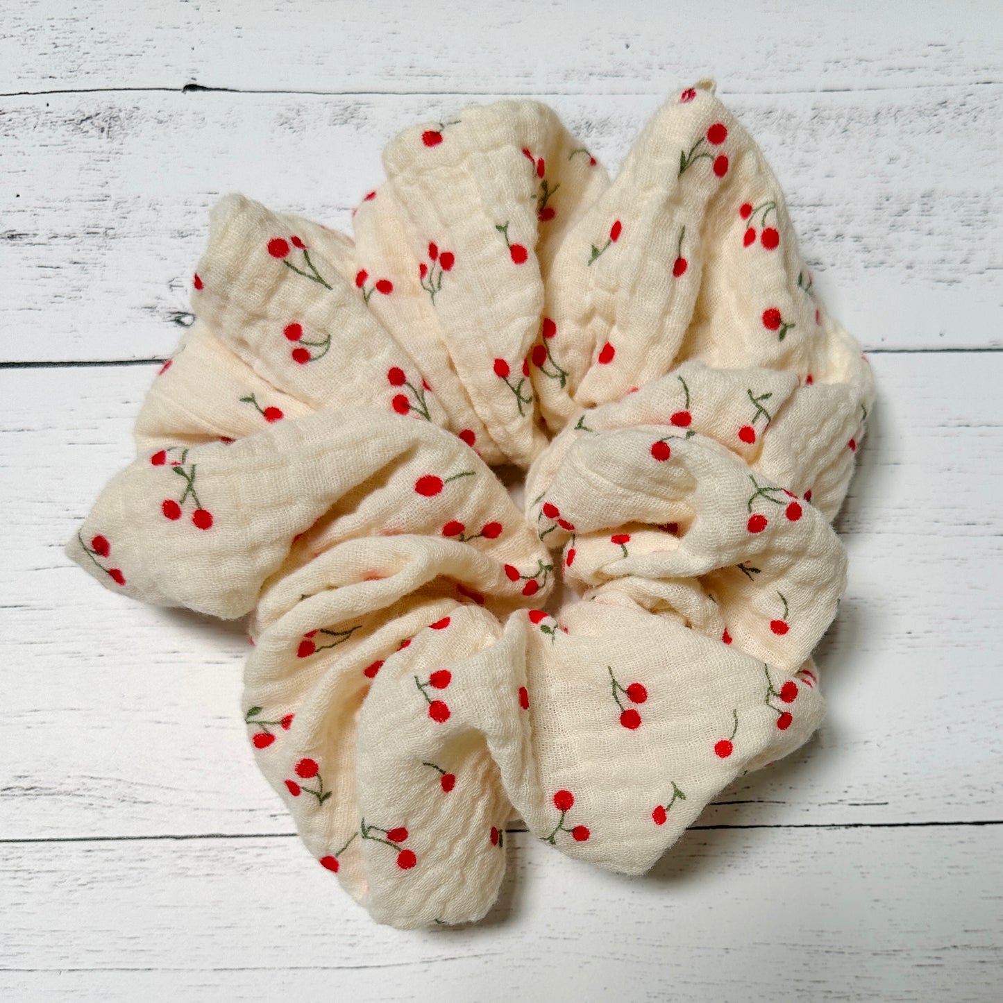 Delicate Cherries Scrunchie