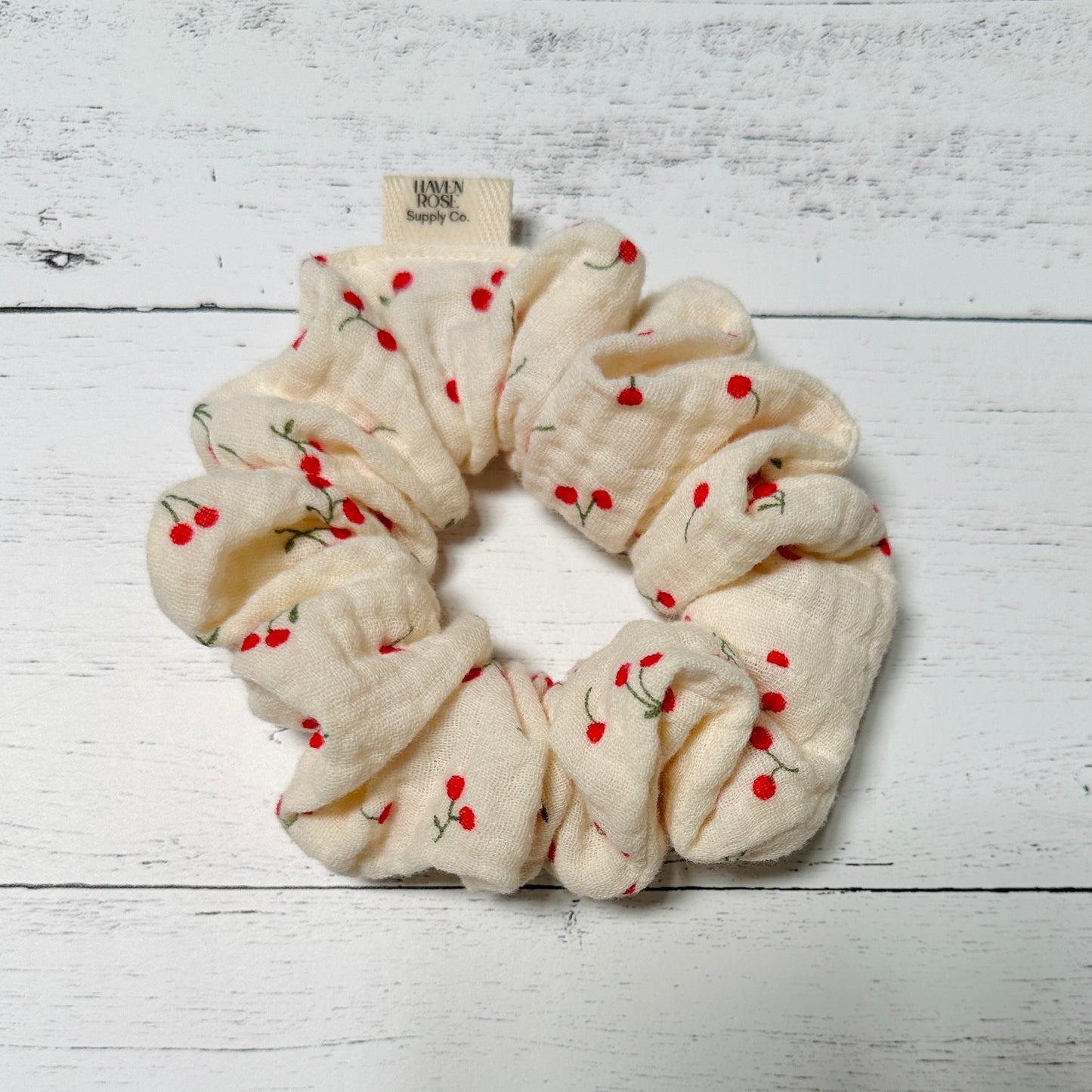 Delicate Cherries Scrunchie