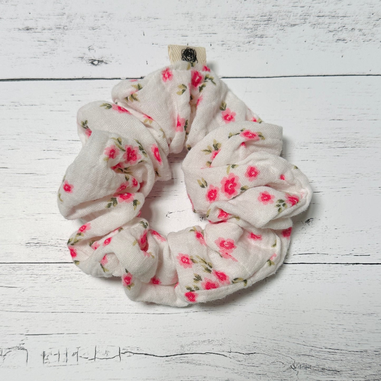 Vibrant Pinks Floral Scrunchie