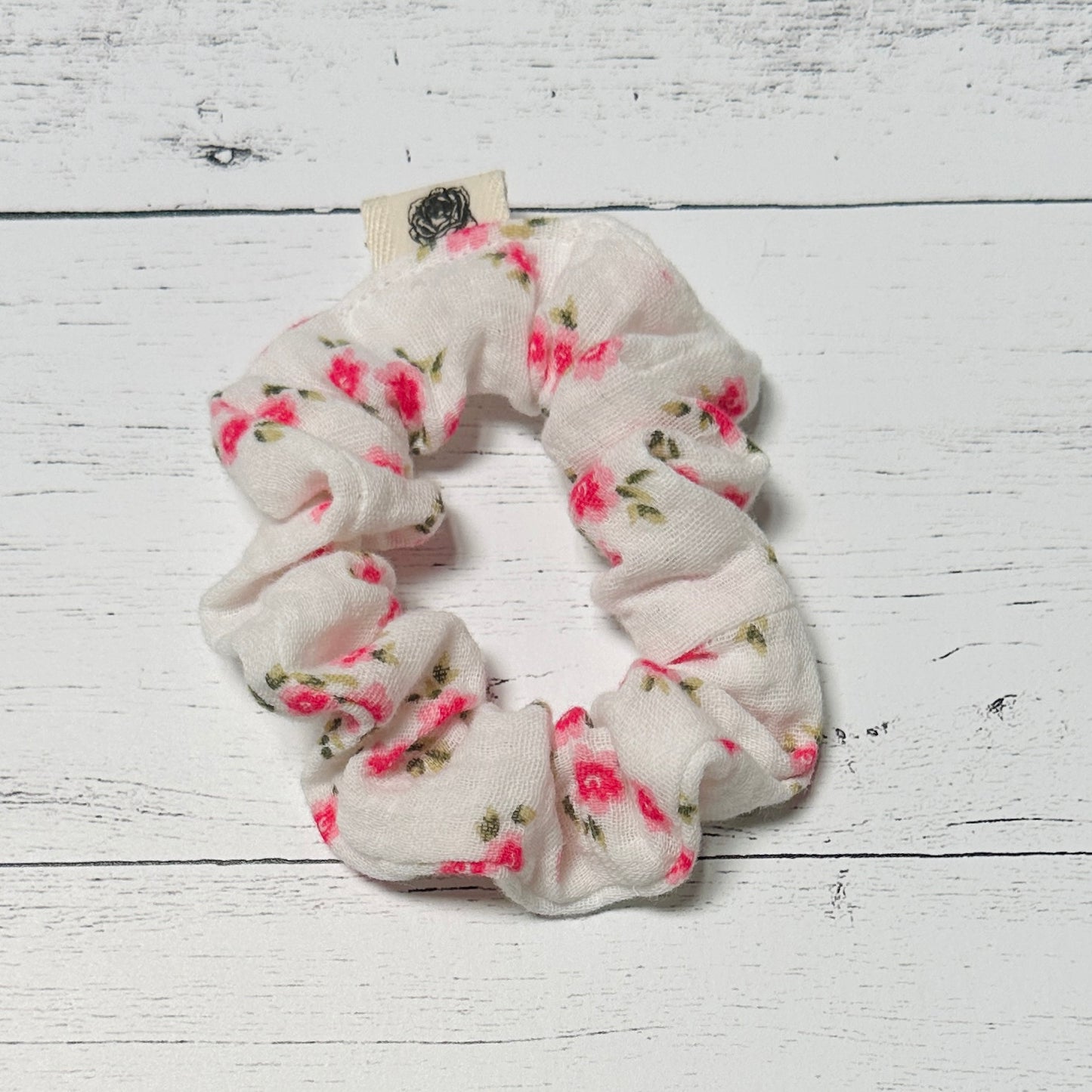 Vibrant Pinks Floral Scrunchie