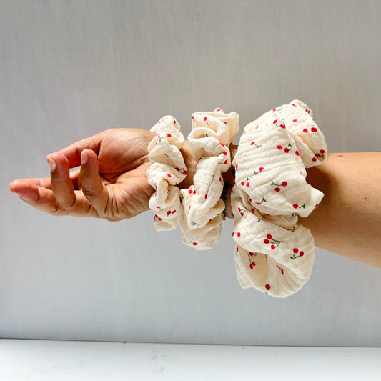 Delicate Cherries Scrunchie
