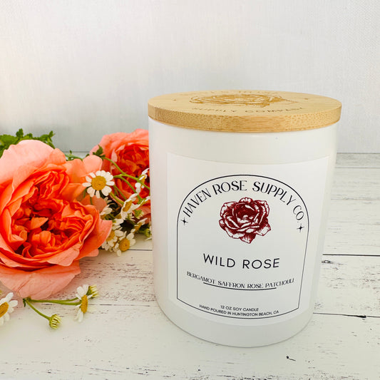 Wild Rose Soy Candle