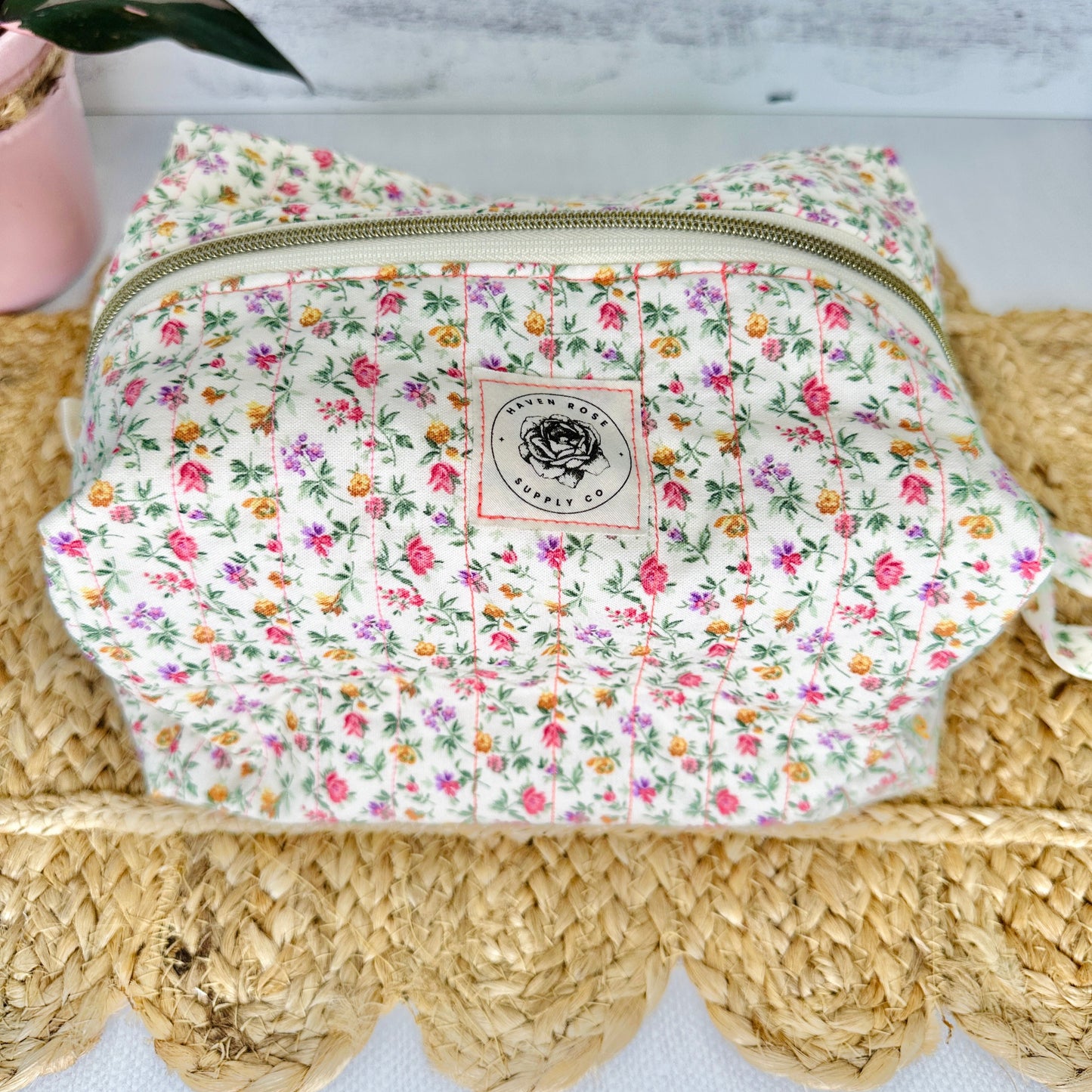 Pink & Yellow Vintage Ditsy Floral