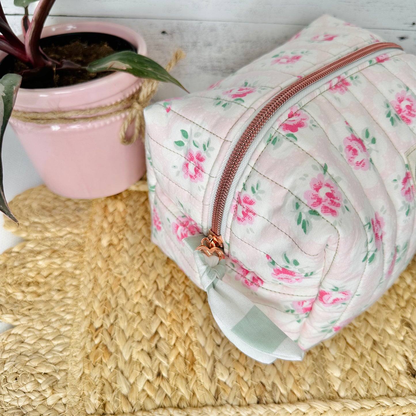 Light Pink with Pink Flowers