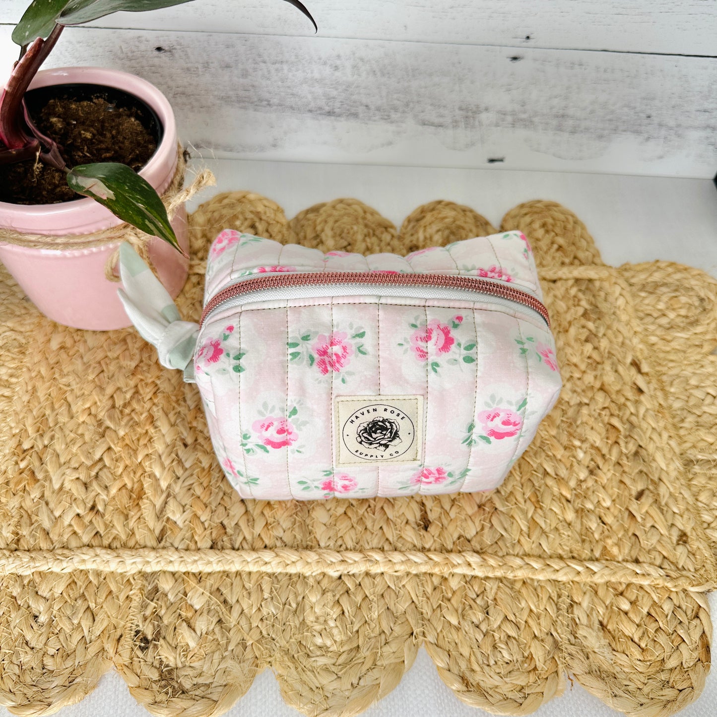 Light Pink with Pink Flowers
