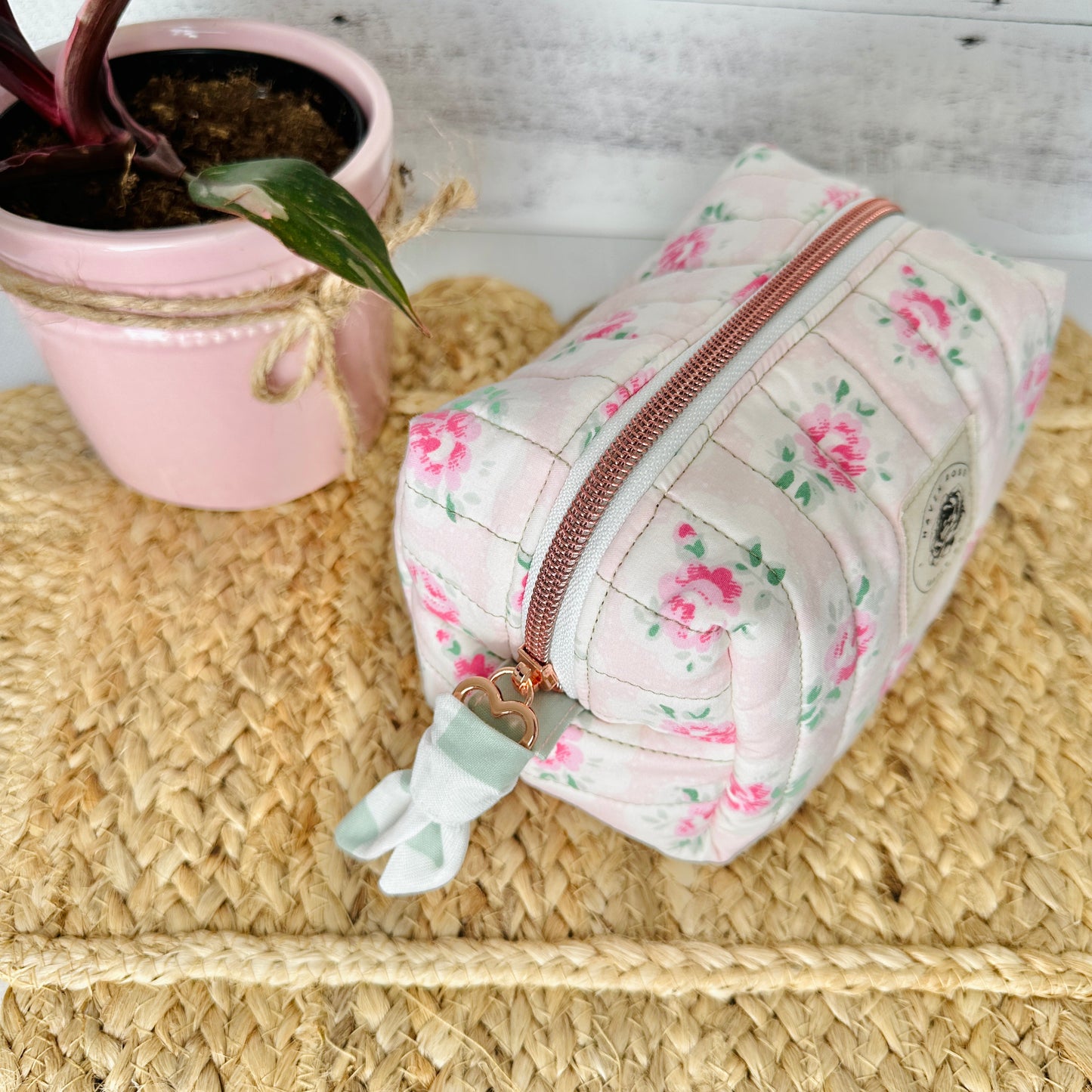 Light Pink with Pink Flowers