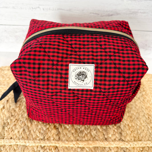 Black and Red Check