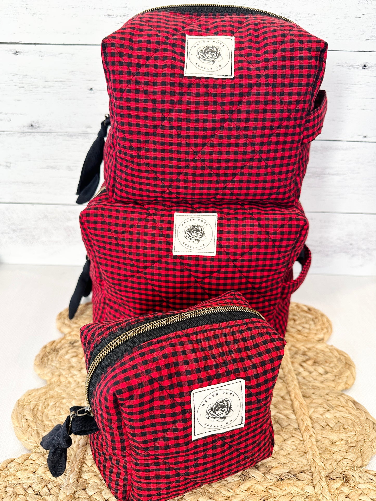 Black and Red Check