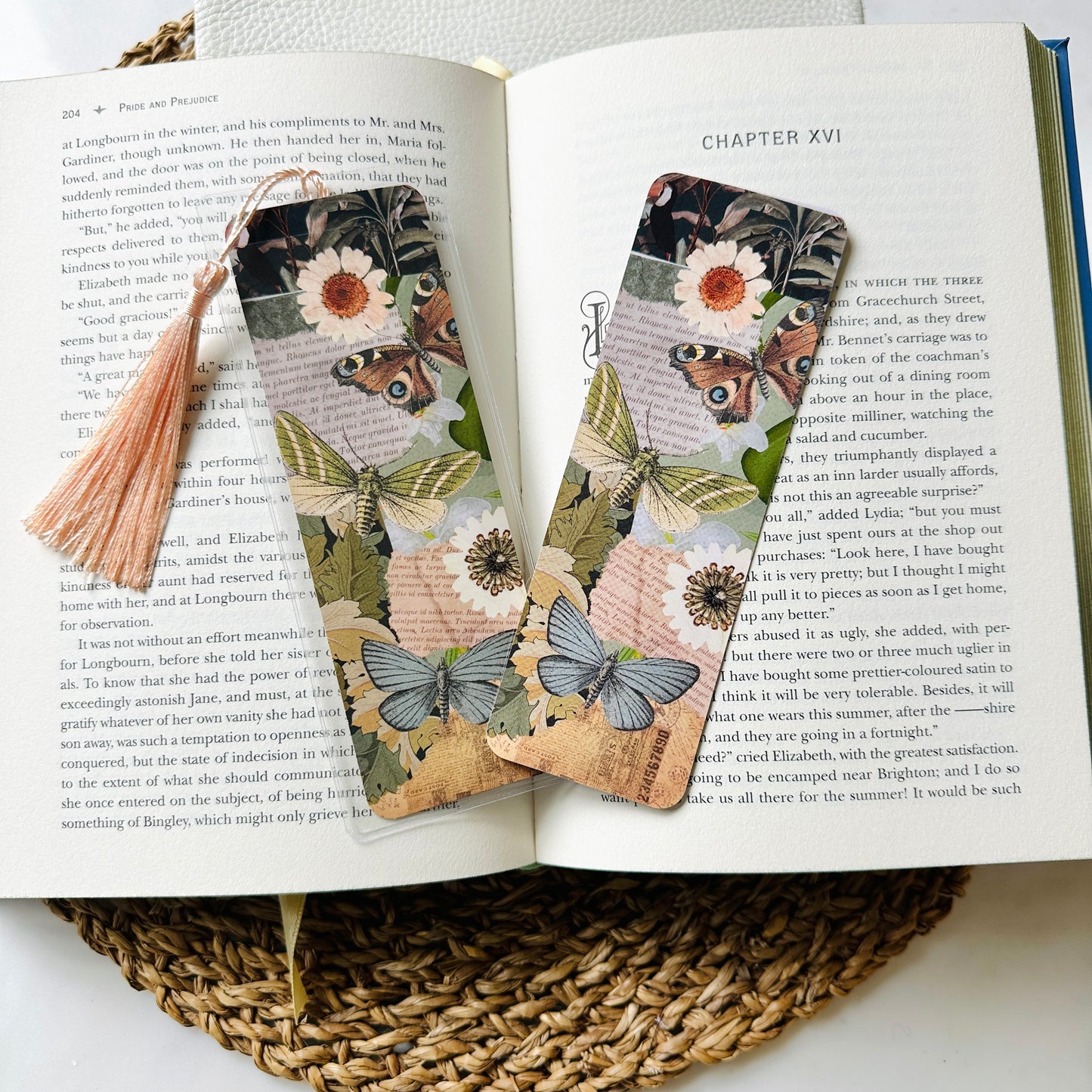 Bookmark with Tassle - Vintage Botanical Series