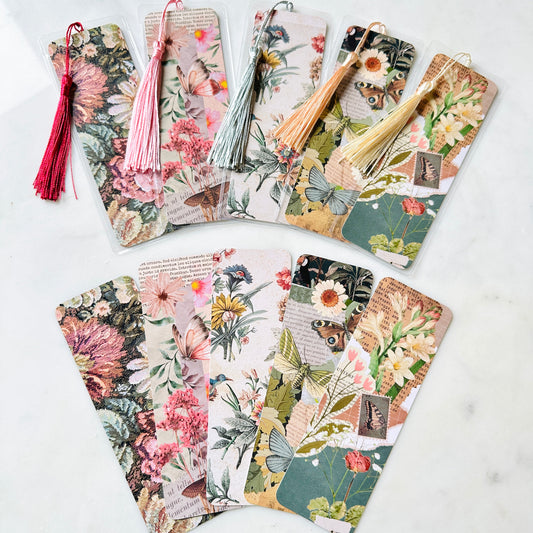 Bookmark with Tassle - Vintage Botanical Series