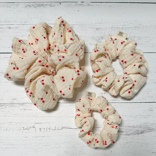 Delicate Cherries Scrunchie