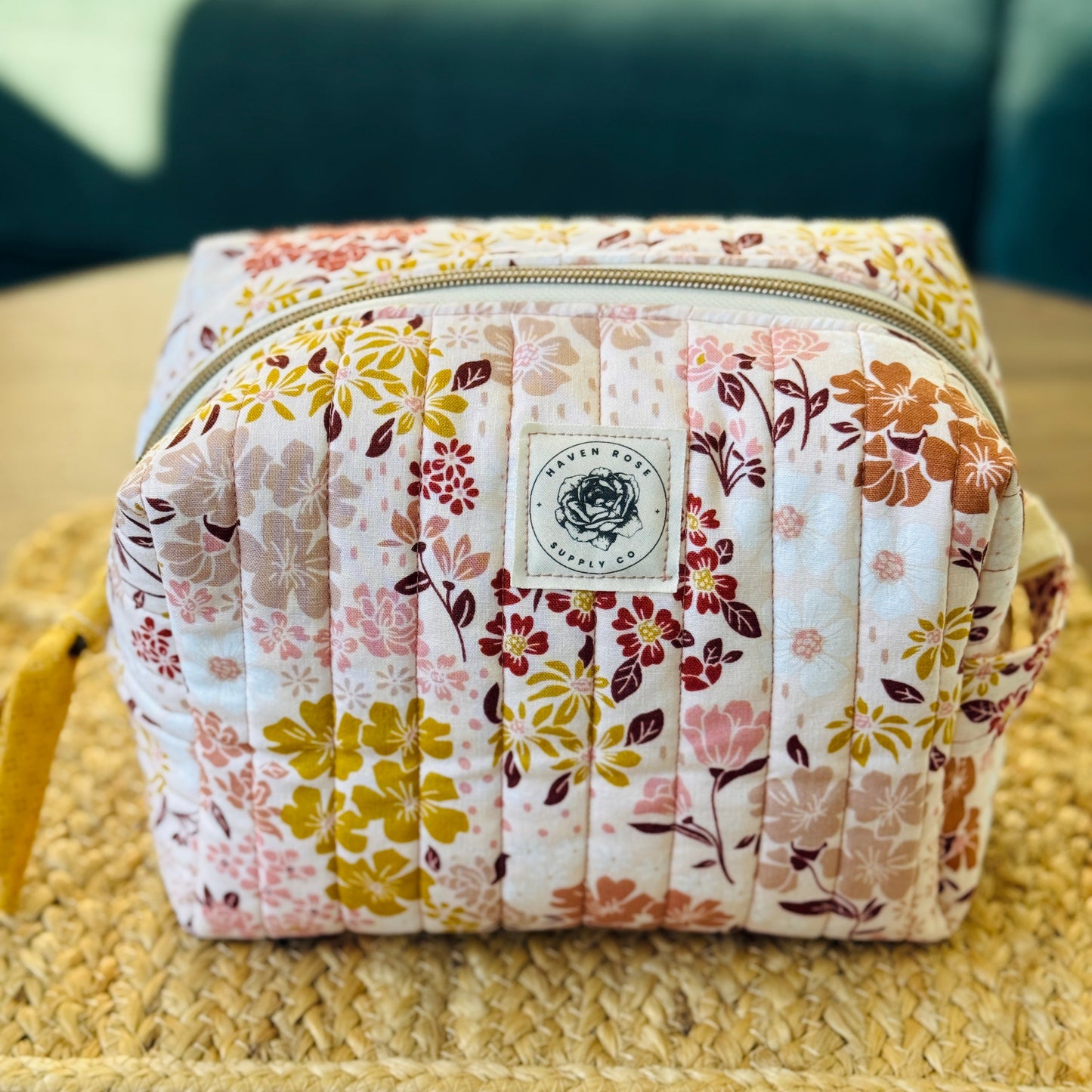 Rosy Mauve Boxy Pouch