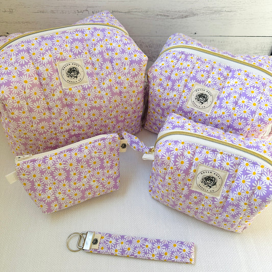 Elevated Essentials Quilted Bag - Purple Daisy