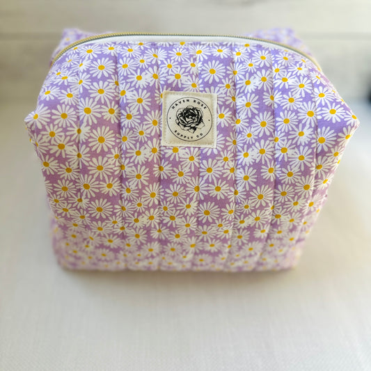 Elevated Essentials Quilted Bag - Purple Daisy