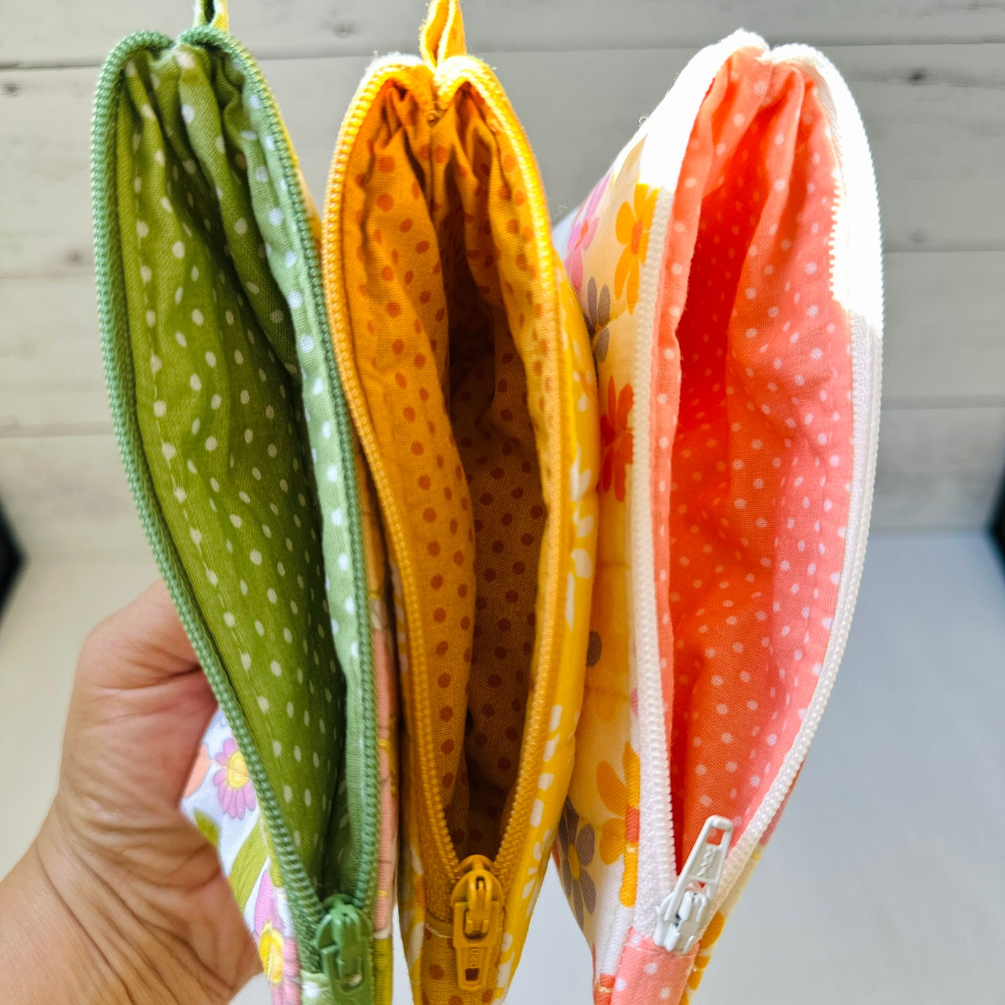 Quilted Mini Pouch - Darling Daisy Collection