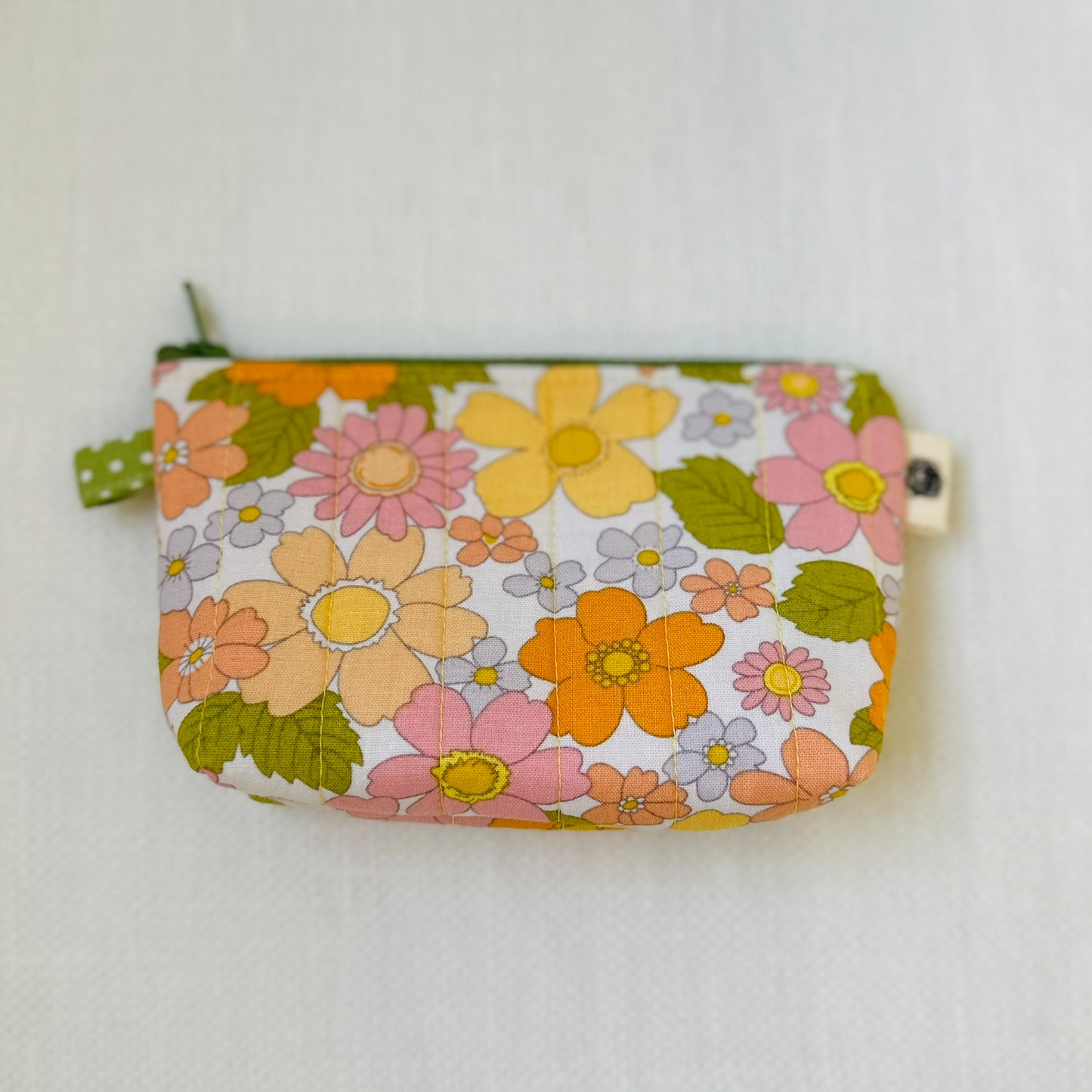 Quilted Mini Pouch - Darling Daisy Collection